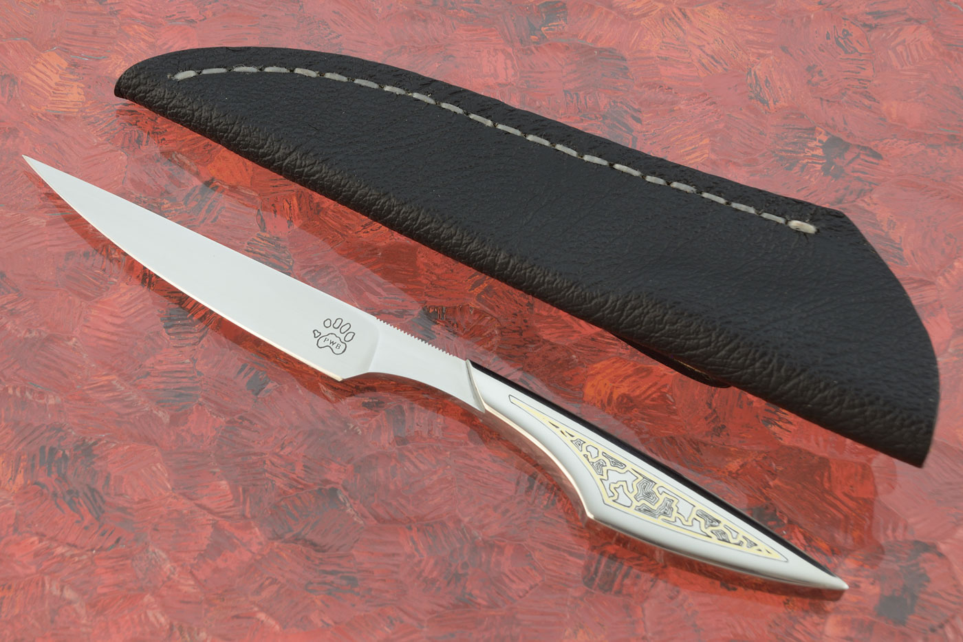 Engraved Bird and Trout