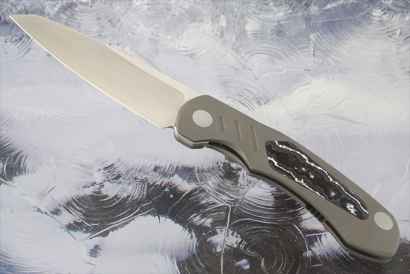 Viper RT Front Flipper with White Storm FatCarbon - M390