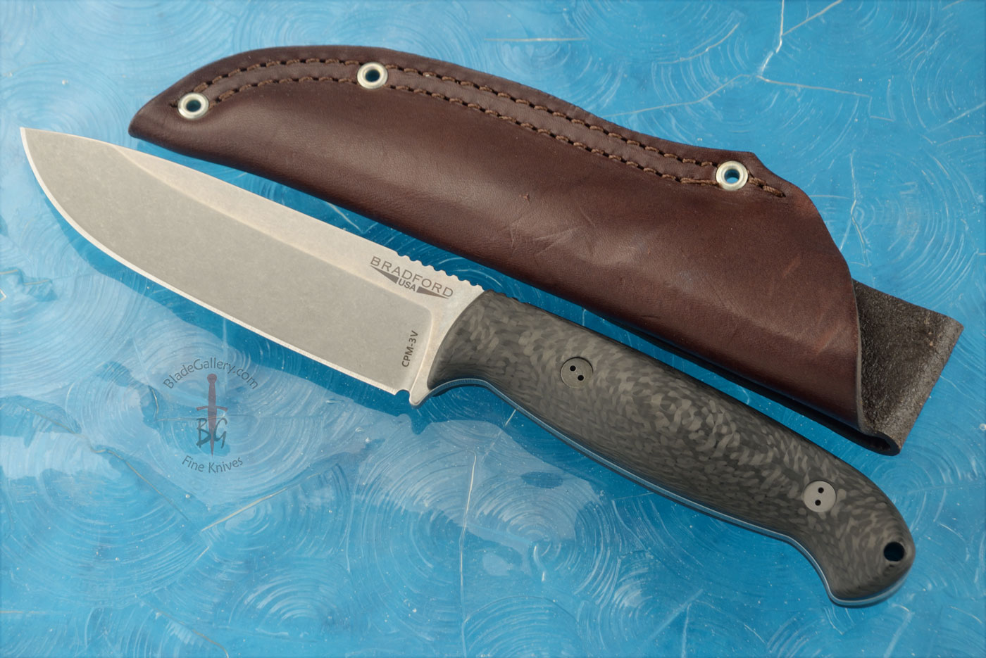 Guardian 5.5 - 3D Carbon Fiber, Stonewash Blade, Sabre Grind - CPM-3V