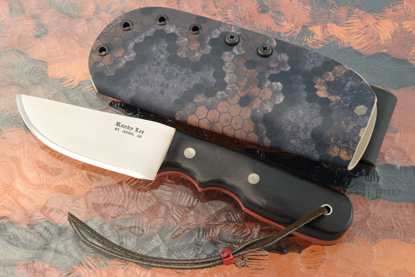 Flat Blade Hunter with African Blackwood