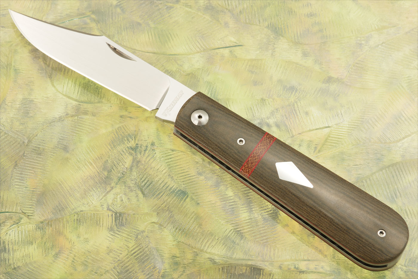 Regular Jack Slipjoint with Green Micarta - M390