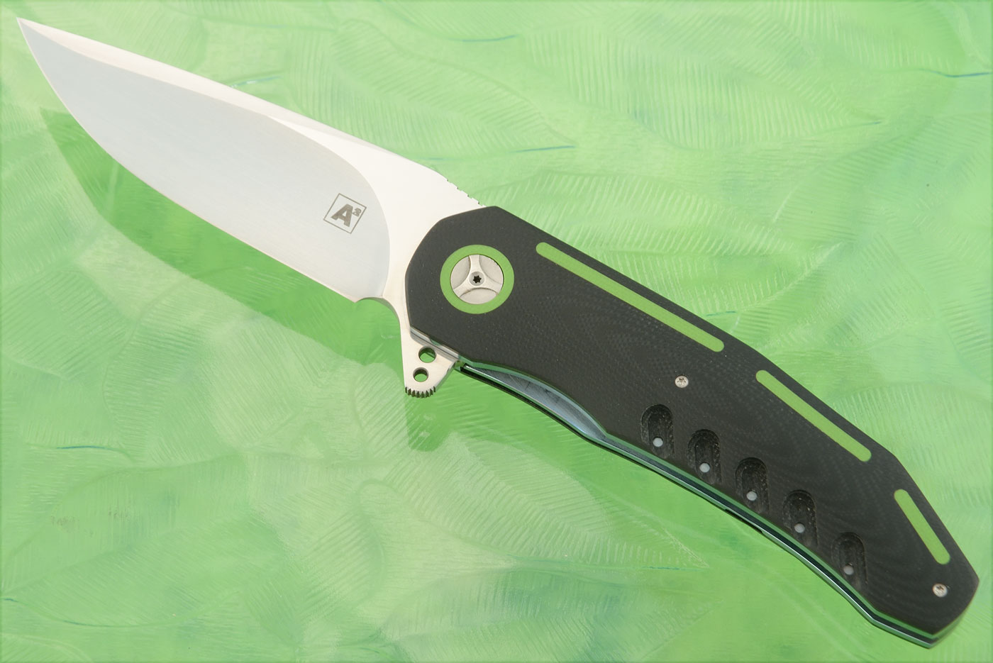 A3 Flipper with Black and Green G-10 (Double Row IKBS)