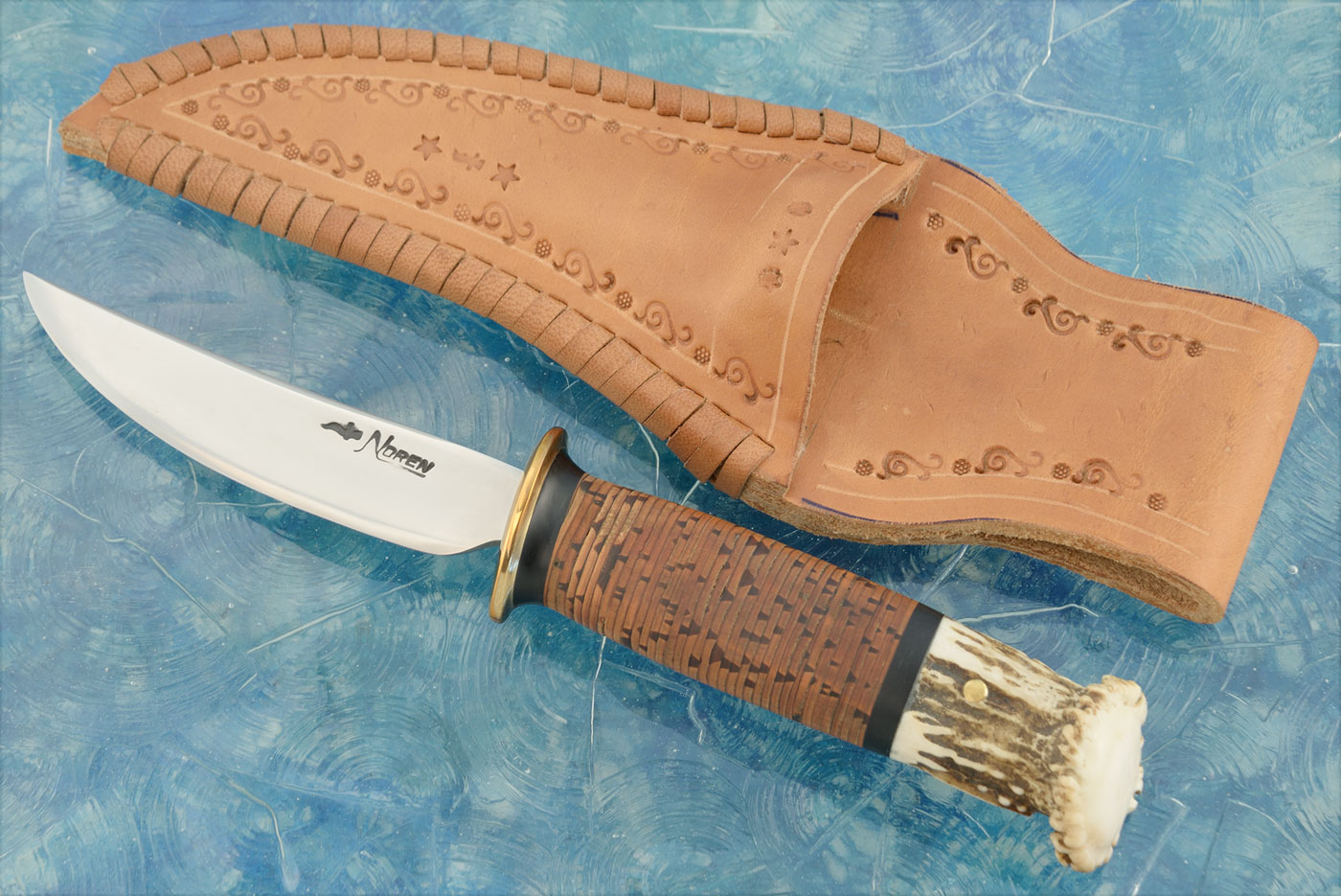 Scagel Style Hunter with Crown Stag and Birch Bark