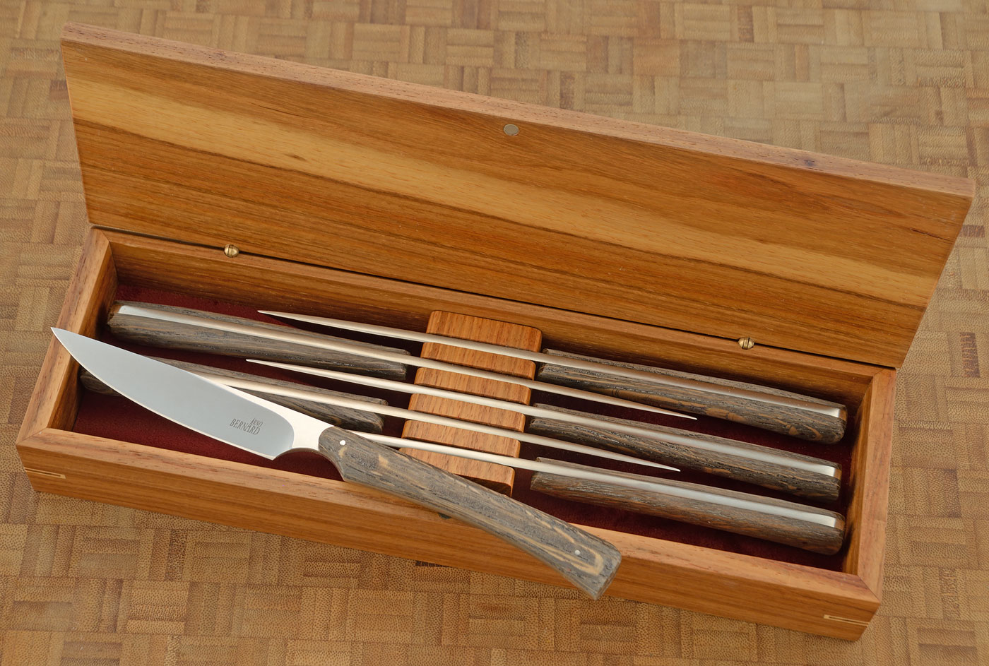 Steak Knife Set (6) with Ancient Bog Oak
