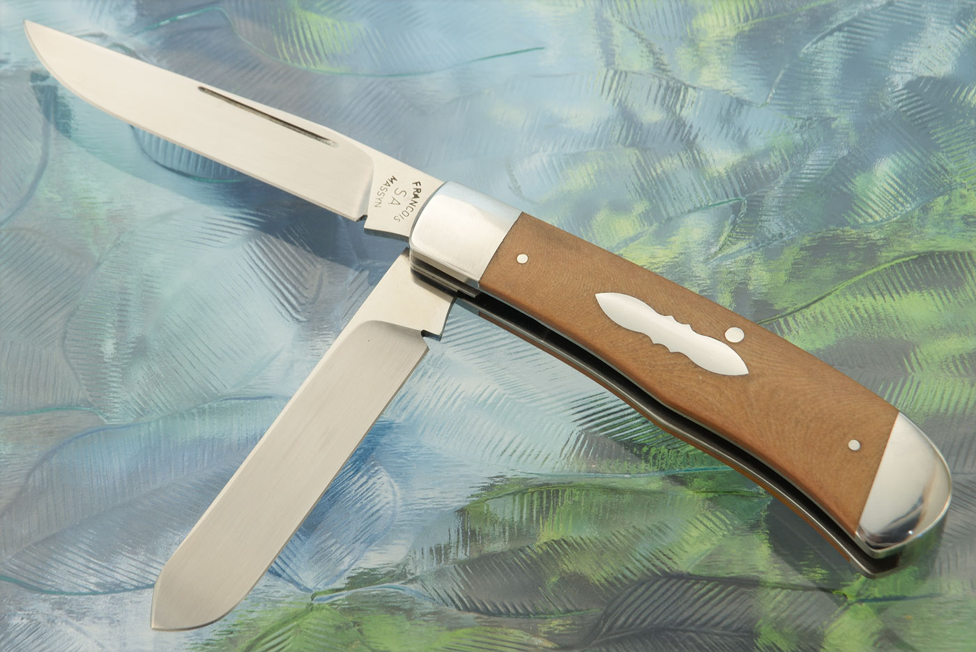 Two Blade Trapper with Micarta - N690