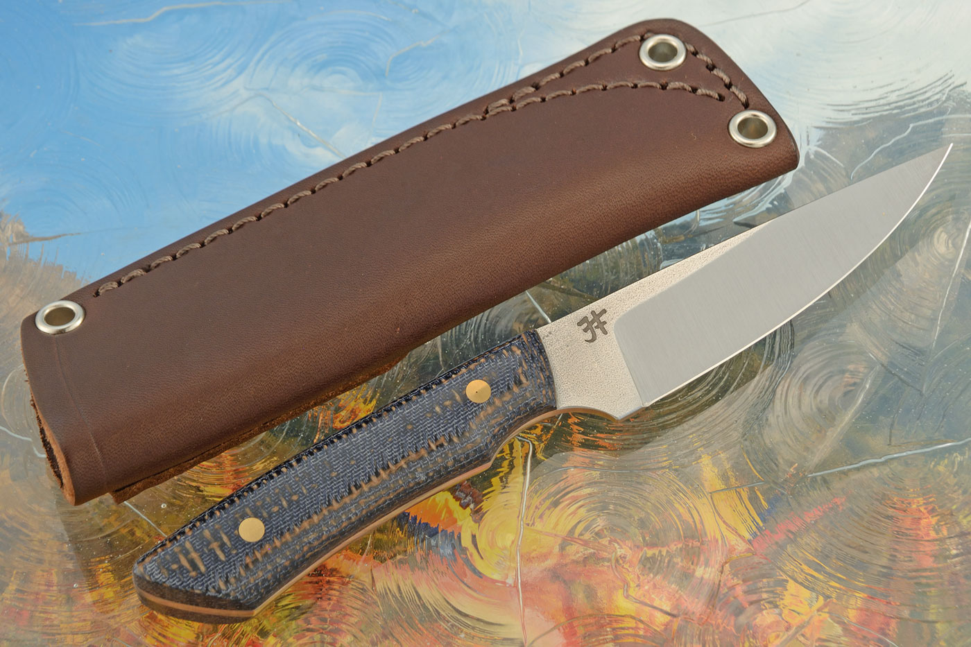 Huntsman with Kamari Burlap Micarta - Nitro-V