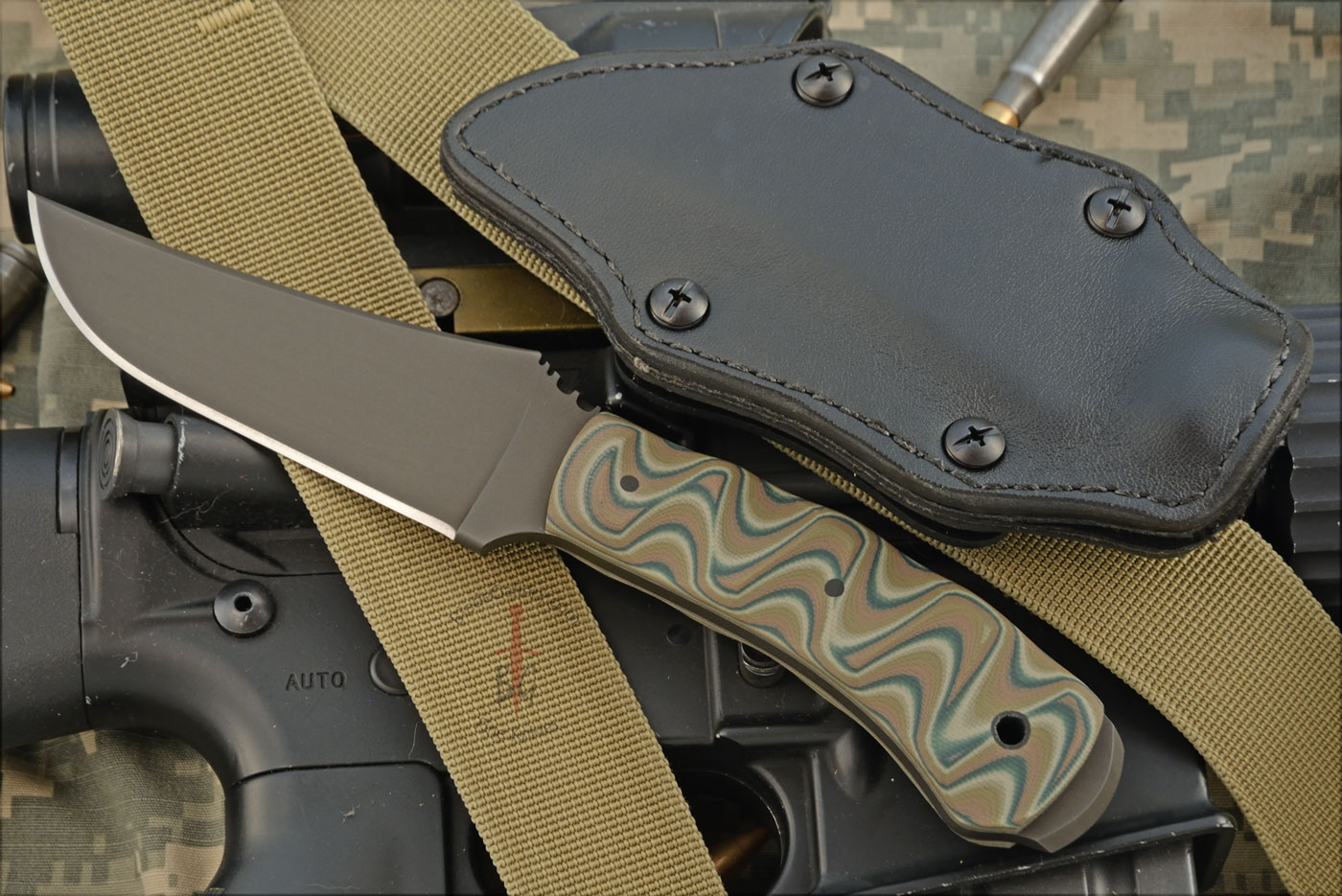 Blue Ridge Crusher with Sculpted Camo G10