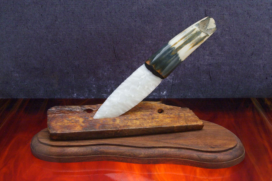 Custom Hand Made Fixed BladeNeck Knife with Burlap Micarta Scales – Berg  Knifemaking