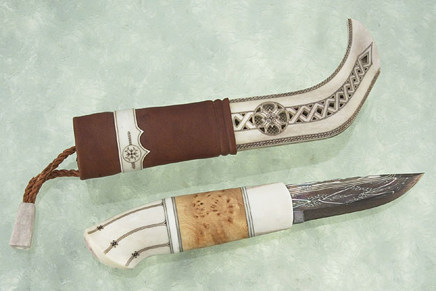 Sami-Style Masur Birch Half Horn Hunter