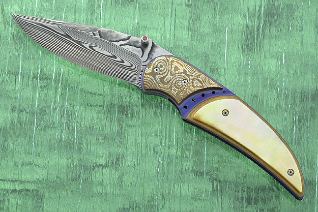 Goldlip and Mokume Folder - D'Mon