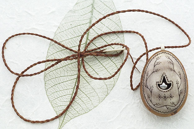 Sami Style Noaide Drum Pendant