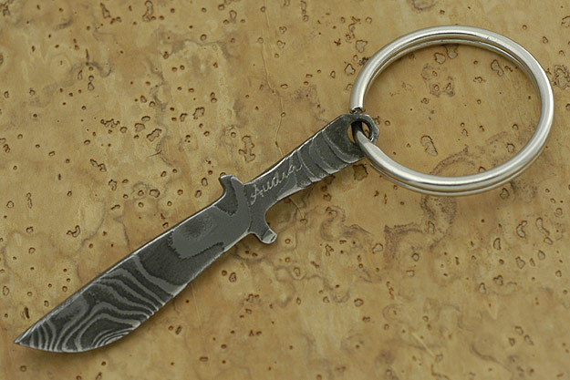 Damascus Sword Keychain
