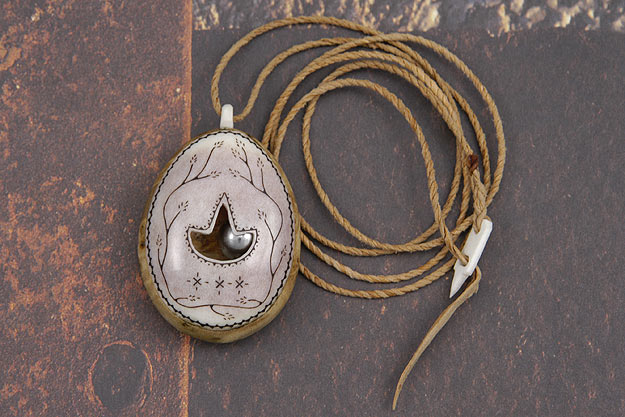 Sami Style Noaide Drum Pendant