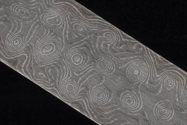 Damascus Bar - Big Dimples, 80 Layer (11 in. x 1.44 in. x .18 in.)