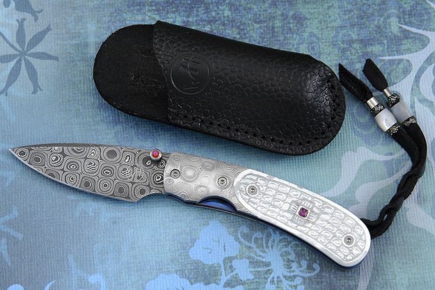 Kestrel with Carved Mother of Pearl - T09 (One-of-a-Kind!)