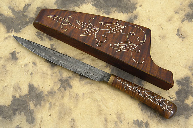 Silver Vines Maple Desk Knife