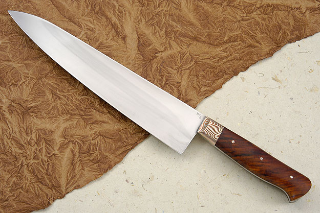 Chef's Knife with Twisted Cocobolo (9 1/2