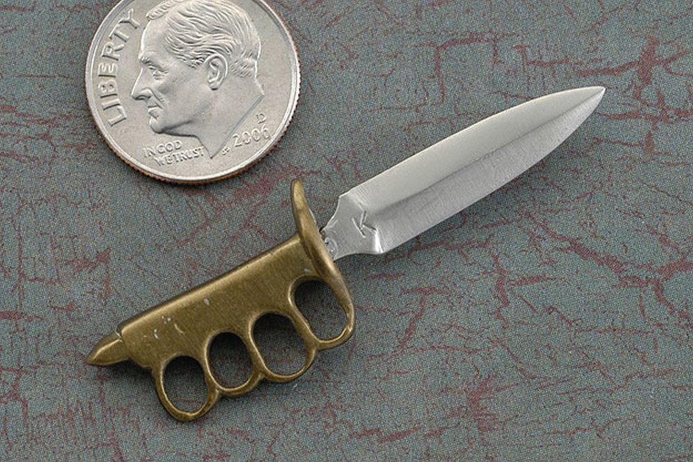 U.S. 1918 Brass Knuckle Trench Knife-2F2-SI17858