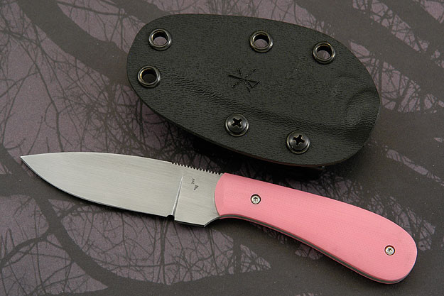 EDC Neck Knife with PINK G10