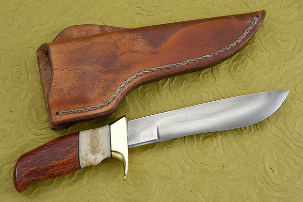 Camp Knife with Sheoak and Sheep Horn (7-1/8 in.)