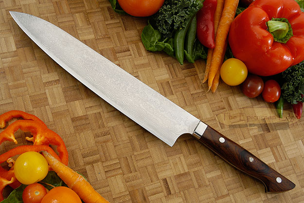 Western Gyuto - 270mm (10-2/3 in) - with Desert Ironwood, Suminagashi
