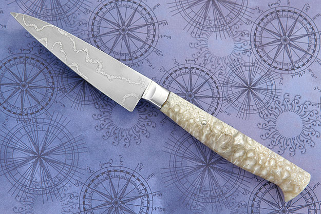 Paring Knife with Musk Ox and Damascus (3-1/4 in.)