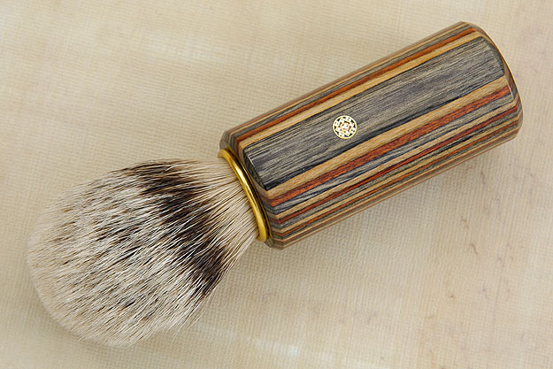 Pakkawood and Silvertip Badger Bristle Shaving Brush