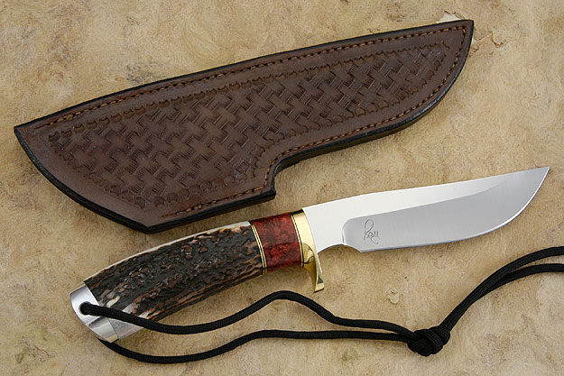 Classic Hunter with Stag and Red Maple