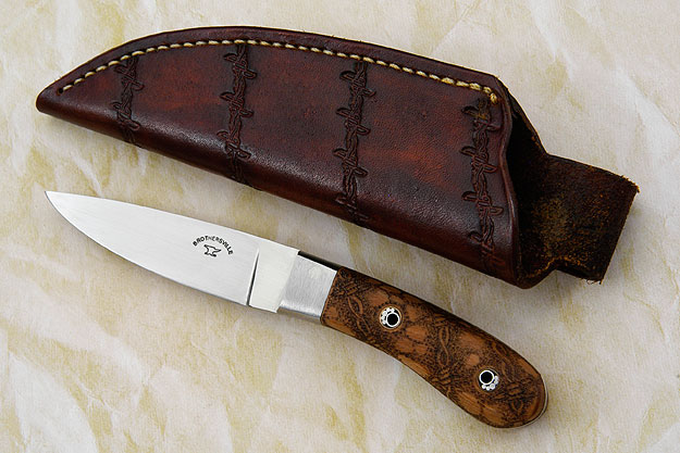 Barbed Wire Bird and Trout Knife