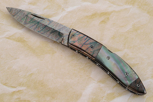 Black Lip Mother of Pearl Folder
