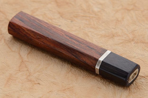 Handle (Macassar Ebony, Stainless Spacer and Pakka Wood) -- Petty/Paring Knives (75mm - 120mm)