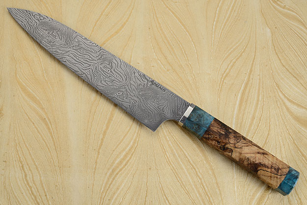 Chef's Knife - Gyuto - (9-1/8 in.) with Spalted Maple Burl