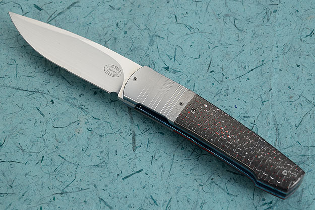 LL14 Front Flipper with Red/Silver Twill Carbon Fiber (IKBS)