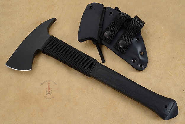 Breaching Axe with Black Micarta, Cord Wrap and KG Finish