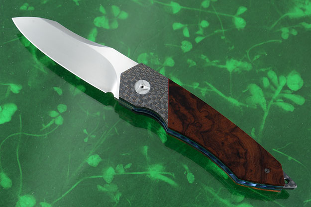 Tactical Front Flipper with Ironwood, Lightning Strike Carbon Fiber, and MoonGlow II (IKBS)