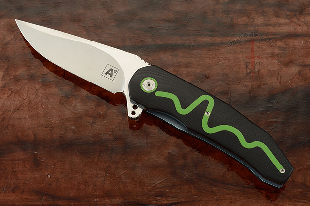 A5 Heartbeat Flipper with Black and Green G10 (Double Row IKBS)