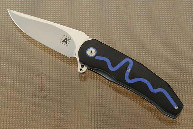 A5 Heartbeat Flipper with Black and Blue G10 (Double Row IKBS)
