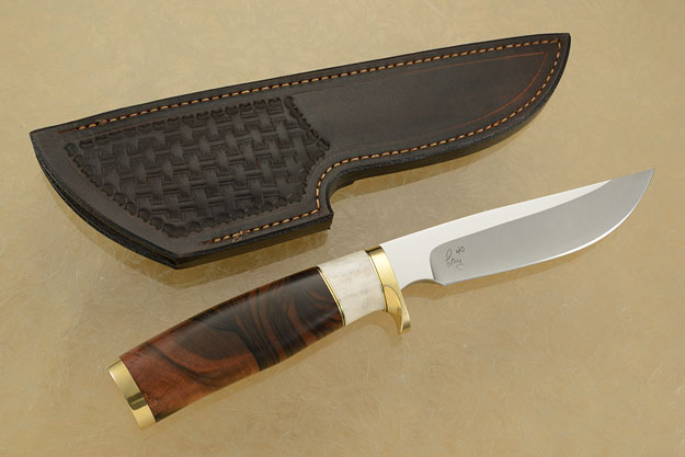 Classic Hunter with Mun Ebony and Moose Antler (40th Anniversary Knife)