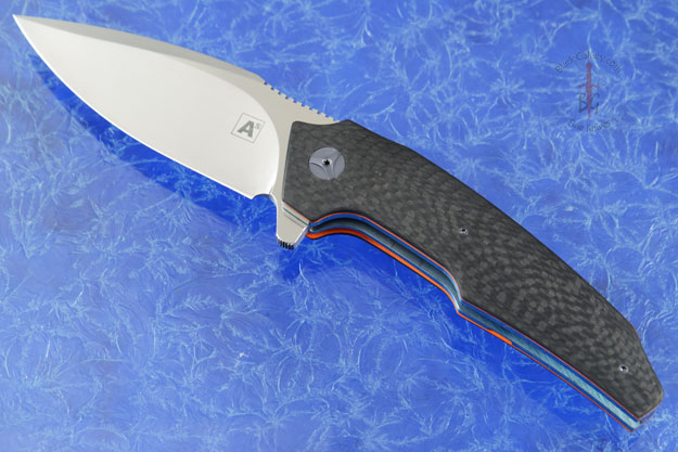 A6 Flipper with Carbon Fiber and Orange G10 (Collaboration with Tashi Bharucha) - IKBS