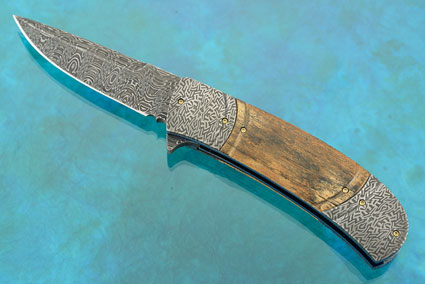Damascus Flipper with Mammoth Ivory