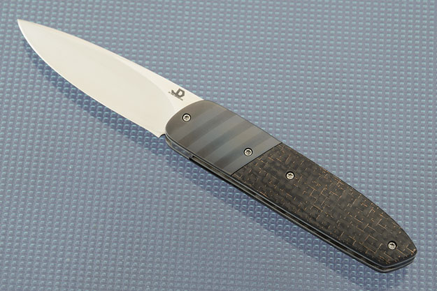 Little Bit Front Flipper with Lightning Strike Carbon Fiber and Zirconium (IKBS)