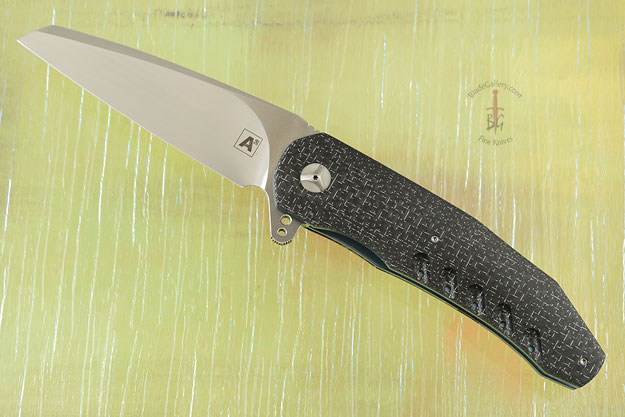A3 Wharncliffe Flipper with Silver Strike Carbon Fiber (Double Row IKBS)