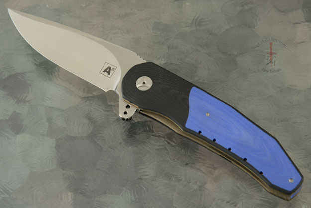 A3 Interframe Flipper with Black G10 and Blue G10 (Double Row IKBS)