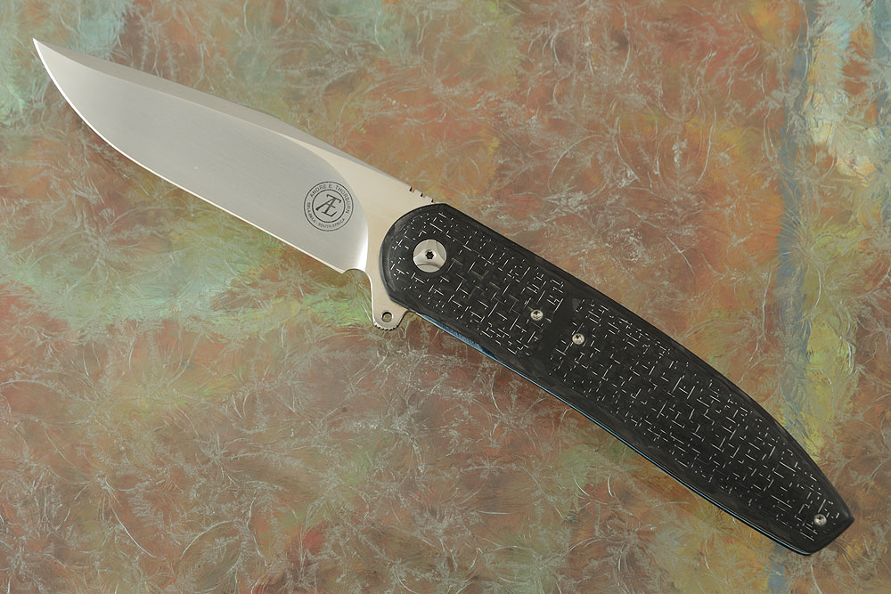 L28 Interframe Flipper with Marbled and Silver Strike Carbon Fiber (Ceramic IKBS)