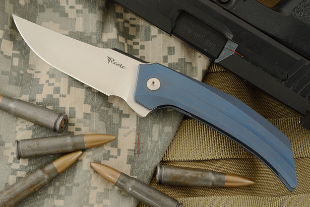 Star Boy Flipper - Blue Ti and Stonewashed RWL-34