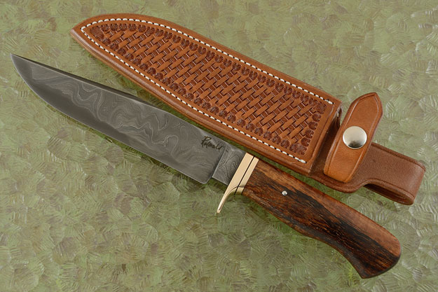 San Mai Hunter's Bowie with Koa