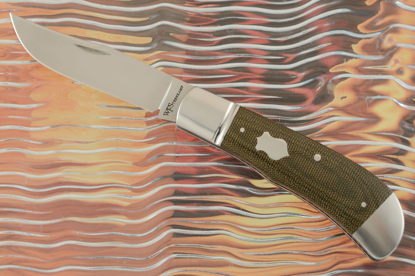 Slipjoint Trapper with OD Green Micarta