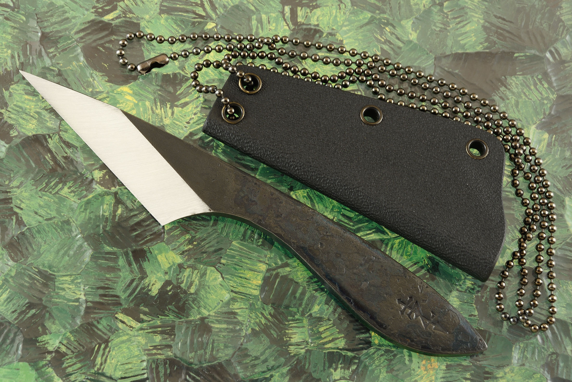 Ecos Knives Small Kiridashi Knife Brown Cord With Kydex Sheath - Tactical  Elements Inc